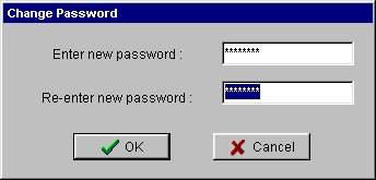 SECURITY SETTINGS Operator Password This option is used to change the operator level password used to access the software.