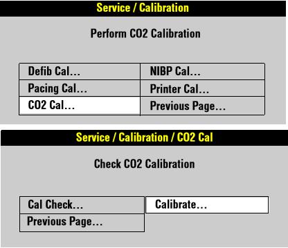 TCP CO2 Calibration To calibrate the CO2 module: 1. To complete the warm-up period, the device must be on for a total of 20