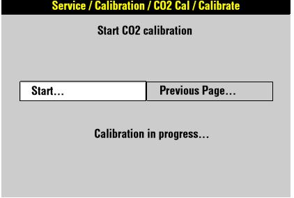 7. Continue pressing the spray nozzle until the DISCONNECT GAS message appears. 8. Release the spray nozzle. 9. Verify that the CALIBRATION OK message appears.