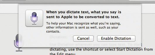 To setup and use the dictation feature: Click on this button in the System Preferences folder By default,