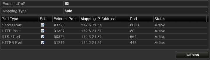 If you select Auto, the Port Mapping items are read-only, and the external ports are set by the router automatically. 1) Click Apply button to save the settings.