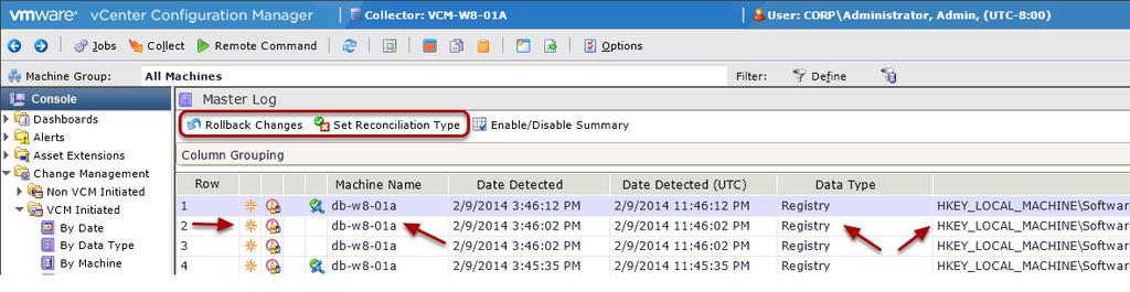 Notice the event(s) logged by vcenter Operations Manager. Details on the type of change are shown.
