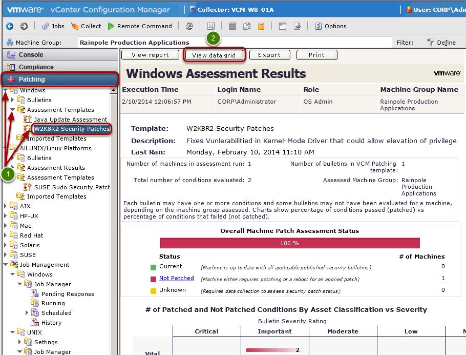 Check the Assessment Template Status 1.