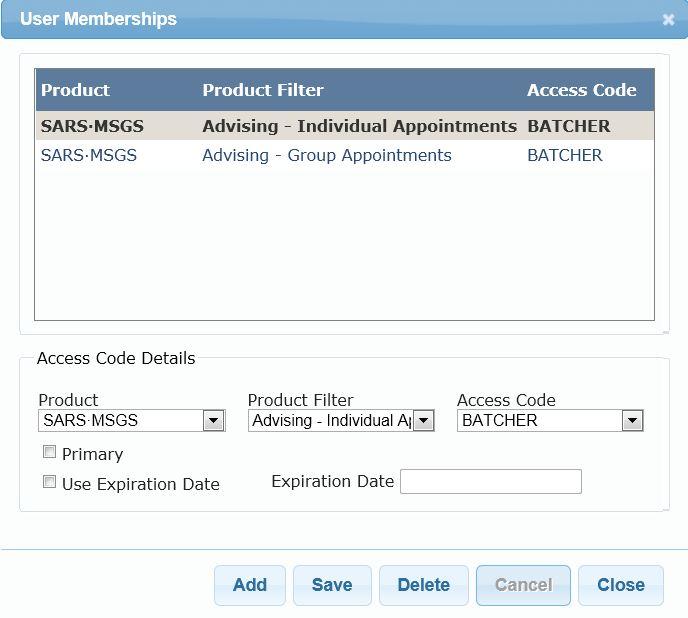SARS Messages User Manual Part II Security Settings 23 2.