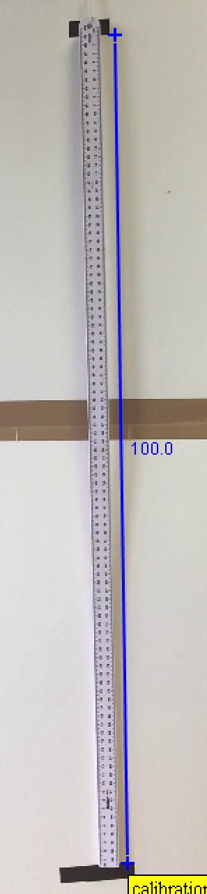 meter stick. Next adjust the length tag to correspond with the actual length, e.g. 1.0 (m) here.