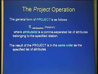 (Refer Slide Time: 00:36:13) (Refer Slide Time: 00:36:53) That means when I am projecting let us say I am just projecting name and salary attributes from the employee relation, it may so happen that