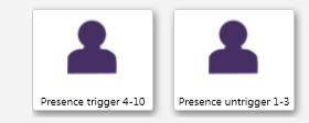 Please note that renaming the states to Default and State 1 is only done to make this example clear and unambiguous. Step 2 - Create a User Event, named Presence trigger 4-10 3.