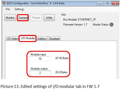7 Step 1: change the conf.ini file Editing variable "I/O_Modulari" value from 0 to 1 (see Picture 9) and save conf.ini without any change of name.