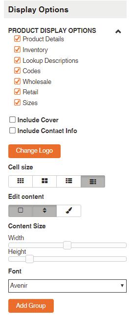 5. After you click Save you will be prompted to a new page displaying the customized line sheet you have created. 5a.