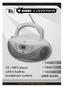 Portable Robust Easy to use. CD / MP3 player with 6 built-in headphone sockets USER GUIDE. Primary ICT Ltd -