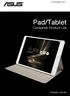 Pad/Tablet Consumer Product List