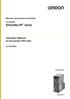 Machine Automation Controller CJ-series. Units. EtherNet/IP TM. Operation Manual for NJ-series CPU Unit CJ1W-EIP21. EtherNet/IP Units W495-E1-07
