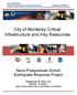 City of Monterey Critical Infrastructure and Key Resources