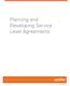Planning and Developing Service Level Agreements
