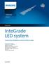 InteGrade LED system. InteGrade. Datasheet. Compact linear LED lighting for maximum freedom of design. Vision G2