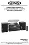 3-SPEED STEREO TURNTABLE 2 CD MUSIC SYSTEM WITH CASSETTE AND AM/FM STEREO RADIO