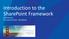 Introduction to the SharePoint Framework Bob German Principal Architect - BlueMetal. An Insight company