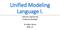 Unified Modeling Language I.