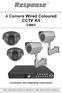 4 Camera Wired Coloured CCTV Kit