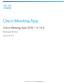 Cisco Meeting App. Cisco Meeting App (ios) Release Notes. October 06, 2017