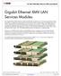 Gigabit Ethernet XMV LAN Services Modules