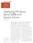 Deploying Windows Server 2008 with System Center