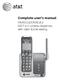 Complete user s manual. CRL81112/CRL81212 DECT 6.0 cordless telephone with caller ID/call waiting
