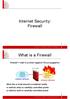 Internet Security: Firewall