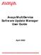 Avaya MultiService Software Update Manager User Guide