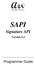 SAPI Signature API Version 6.2