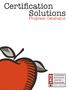Certification Solutions. Program Catalogue