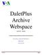 DaletPlus Archive Webspace