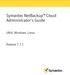 Symantec NetBackup Cloud Administrator's Guide