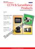 Sample page only. CCTV & Surveillance Products. Essential sourcing intelligence. China supplier profiles. Product gallery.