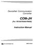 DeviceNet Communication Converter COM-JH. [For FB100/FB400/FB900] Instruction Manual IMR01Y09-E5 RKC INSTRUMENT INC.