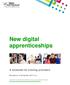 New digital apprenticeships