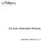 CA Auto Attendant Module. Operation Manual v1.3