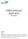 FINRA Arbitrator Application