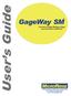 GageWay SM. Copyright MicroRidge Systems, Inc.