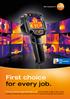 First choice for every job. The new thermal imagers testo have the best image in their class,