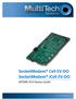 COPYRIGHT AND TECHNICAL SUPPORT. SocketModem Cell EV-DO SocketModem icell EV-DO. MTSMC-EV3 Device Guide. Multi-Tech Systems, Inc.