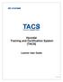 Hyundai Training and Certification System [TACS] Learner User Guide
