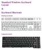 Standard Windows Keyboard Layout & Keyboard Shortcuts