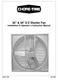 36'' & 48'' E-Z Shutter Fan Installation & Operator s Instruction Manual
