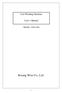 Coil Winding Machine. User s Manual MODEL : KWA1001. Kwang Won Co., Ltd - 1 -
