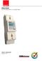 PRO2DM DIN rail single phase two wire energy meter
