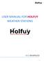 USER MANUAL FOR HOLFUY WEATHER STATIONS