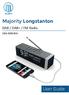Majority Longstanton. DAB / DAB+ / FM Radio LNG-DAB-BLK. User Guide