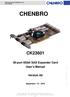 CHENBRO CK port 6Gbit SAS Expander Card User s Manual. Version A0. September / 01 / 2010