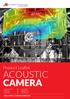 ACOUSTIC CAMERA. Product Leaflet. icroflown Technologies Charting sound fields MICROFLOWN // CHARTING SOUND FIELDS